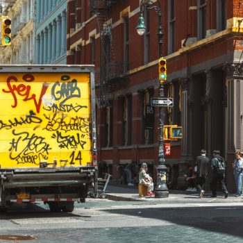 Commercial truck in NYC