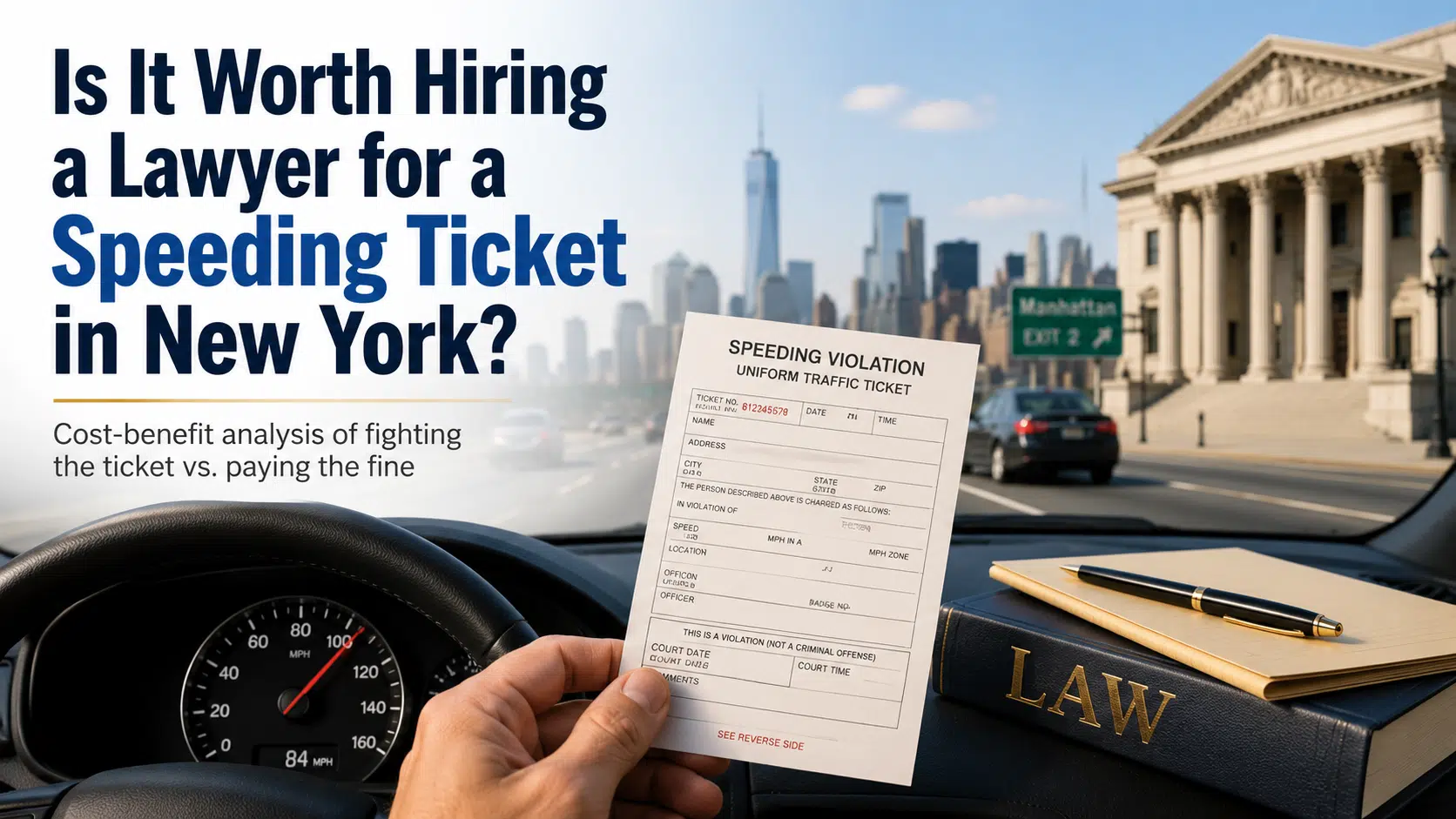 Is hiring a lawyer for a speeding ticket in NYC worth it?